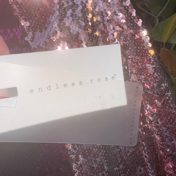 Pink Anthropologie NWT Fully Sequined Color block Skirt Endless Rose NEW XS Prom - Picture 12 of 12